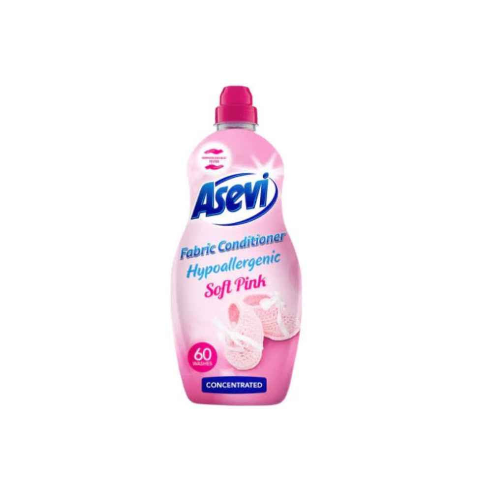 Asevi Fabric Softener Talco Rosa - soft pink Hypoallergenic 1.5L